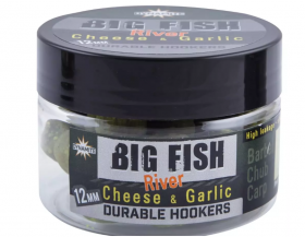 DYNAMITE BAITS Big Fish River durable hookers Cheese & Garlic - 12mm