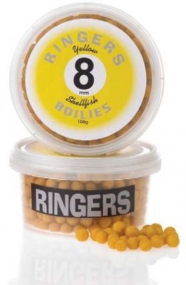 RINGERS YELLOW SHELLFISH BOILIES 8mm