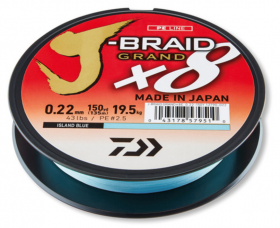 Braided line  DAIWA J-BRAID GRAND X8 LIGHT BLUE  - 270m