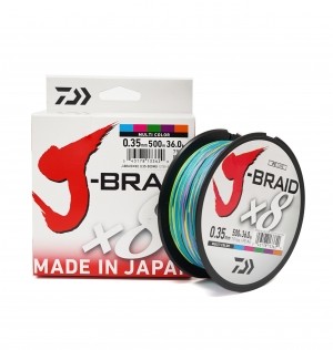 Daiwa J-BRAID X8 - 500m / multi color