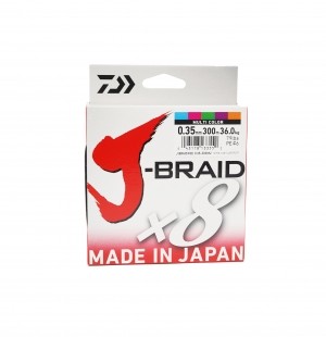 Daiwa J-BRAID X8 MULTICOLOUR - 300m