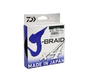 Braided line  Daiwa J-BRAID X4 - 270m / dark green