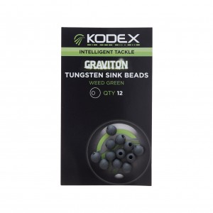 Буферни мъниста KODEX Graviton Super-Heavy Tungsten Sink Beads - Weed Green