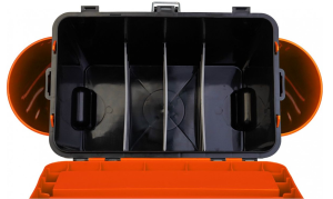 Ice Fishing Seatbox Tonar Helios - 19l, 2 section, orange