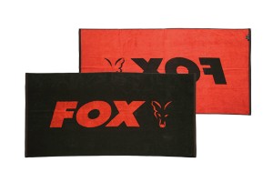 Fox Beach Towel - BLACK & ORANGE  80x160cm