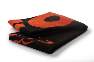 Fox Beach Towel - BLACK & ORANGE  80x160cm