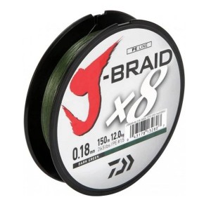 Daiwa J-BRAID X8 Dark Green - 150m