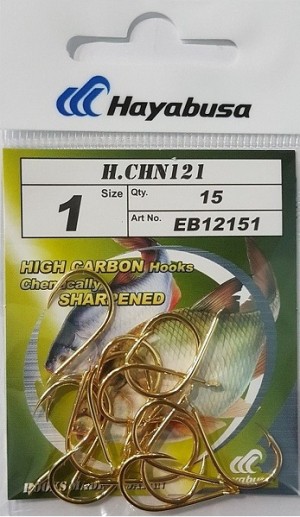 Hayabusa Hooks 121 Chinu Gold - 15pcs/pack