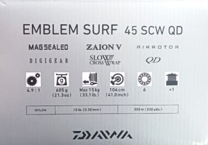 Макара DAIWA 23 EMBLEM SURF 45 SCW QD