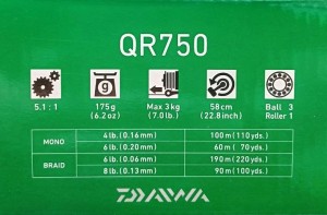 DAIWA 750 Front drag reel QC/QR