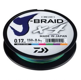 Braided line Daiwa J-BRAID X4 MULTICOLOR - 150m